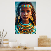 Ein wunderschönes Mädchen aus den Inkastämmen Poster (Küche)