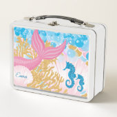 Ein wunderschönes Meerjungfrauleben Metall Brotdose (Vorderseite)