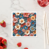 Ein wunderschönes Muster mit Blumendetails Serviette (Beispiel)