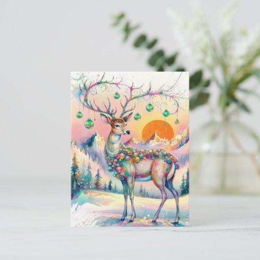 Ein wunderschönes Weihnachtsbaum Postkarte (Stehend Vorderseite)