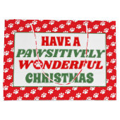 Ein wunderschönes Weihnachtsfest Große Geschenktüte (Rückseite)