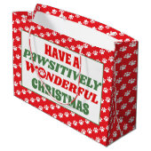 Ein wunderschönes Weihnachtsfest Große Geschenktüte (Rückseite Schrägansicht)