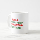 Ein wunderschönes Weihnachtsfest Kaffeetasse (Vorderseite Links)