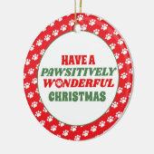 Ein wunderschönes Weihnachtsfest Keramik Ornament (Links)