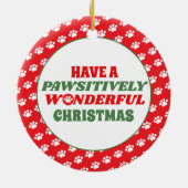 Ein wunderschönes Weihnachtsfest Keramik Ornament (Hinten)