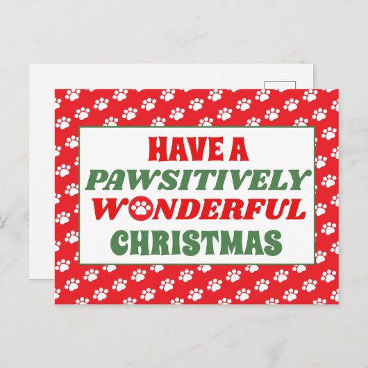 Ein wunderschönes Weihnachtsfest Postkarte (Vorne/Hinten)