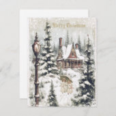 Ein wunderschönes Weihnachtskartendesign Feiertagskarte (Vorne/Hinten)