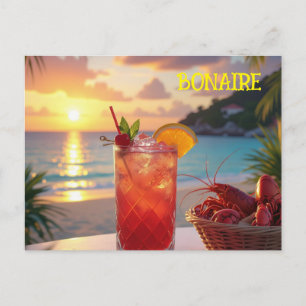 Ein wundervoller Nachmittag auf Bonaire Feiertagspostkarte