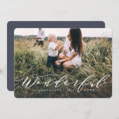 ein wundervolles Leben.. modernes Skript-Foto. (Vorne/Hinten)