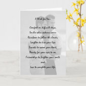 Ein Wunsch für Sie Karte (Gelbe Blume)