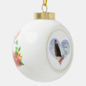 Ein Wunsch verwirklichen Keramik Kugel-Ornament (Links)