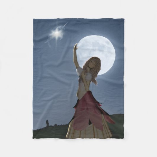 Ein Wunsch wird wahr Fleecedecke (Vorderseite)