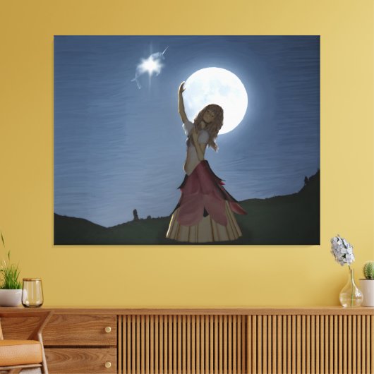 Ein Wunsch wird wahr Leinwanddruck (Insitu (Wohnzimmer))