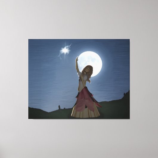 Ein Wunsch wird wahr Leinwanddruck (Vorderseite)