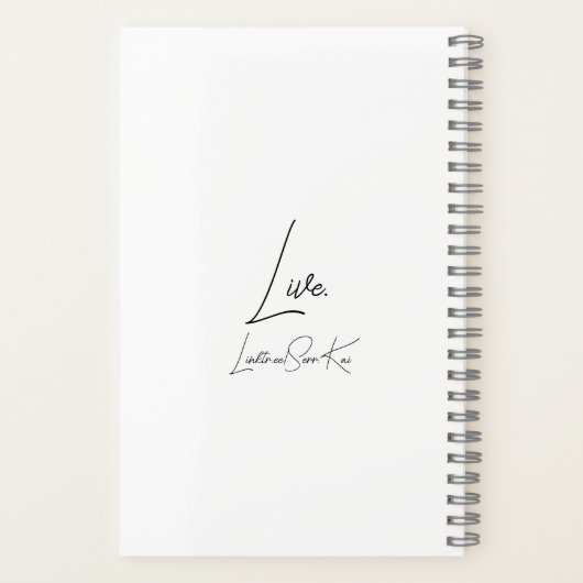 Ein Wunschjournal Notizblock (Rückseite)