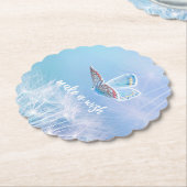 Ein Wunschleuchter und ein Schmetterlingsdesign Untersetzer (angewinkelt)