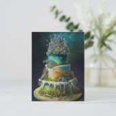 Ein würziges Kuchen Postkarte (Stehend Vorderseite)