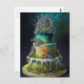 Ein würziges Kuchen Postkarte (Vorne/Hinten)