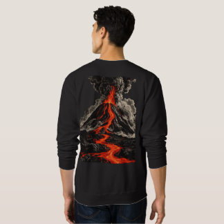 Ein wütender Vulkanberg Sweatshirt