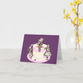 Ein wütendes Tee-Party Karte (Gelbe Blume)