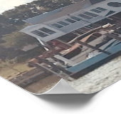 Ein Yachthafen in Huron, Ohio Fotografie Poster (Ecke)