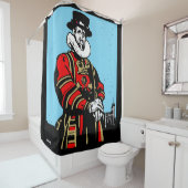 Ein Yeoman Warder oder Beefeater Duschvorhang (Beispiel)