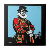 Ein Yeoman Warder oder Beefeater Fliese (Vorderseite)