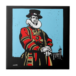 Ein Yeoman Warder oder Beefeater Fliese