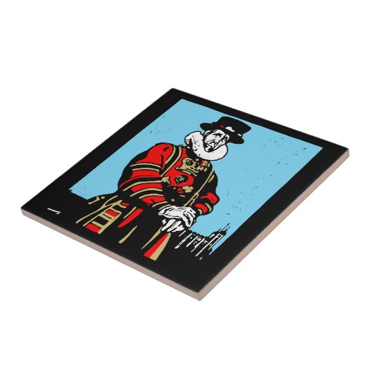Ein Yeoman Warder oder Beefeater Fliese (Seite)
