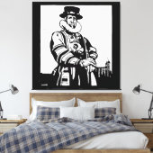 Ein Yeoman Warder oder Beefeater Leinwanddruck (Insitu (Schlafzimmer))