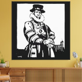 Ein Yeoman Warder oder Beefeater Leinwanddruck (Insitu (Wohnzimmer))