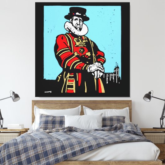 Ein Yeoman Warder oder Beefeater Leinwanddruck (Insitu (Schlafzimmer))