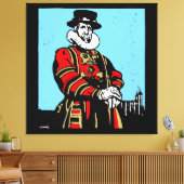Ein Yeoman Warder oder Beefeater Leinwanddruck (Insitu (Wohnzimmer))