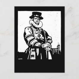 Ein Yeoman Warder oder Beefeater Postkarte