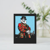 Ein Yeoman Warder oder Beefeater Postkarte (Stehend Vorderseite)
