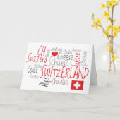 Ein yodel-Gruß von der Schweiz Karte (Gelbe Blume)