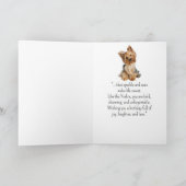 Ein Yorkie Personality Birthday Fun Animal Karte (Innenseite)