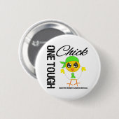 Ein zäher Kick Non-Hodgkin-Lymphomkrieger Button (Vorne & Hinten)