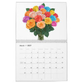 Ein zarter Bouquet-Kalender Kalender (Mär 2027)