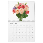 Ein zarter Bouquet-Kalender Kalender (Jan 2027)