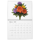 Ein zarter Bouquet-Kalender Kalender (Feb 2027)