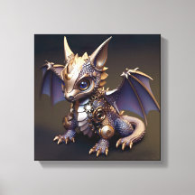 Ein zarter Metal-Baby-Dragon