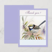 Ein zarter Vogel der Dankbarkeit Dankeskarte (Vorne/Hinten)