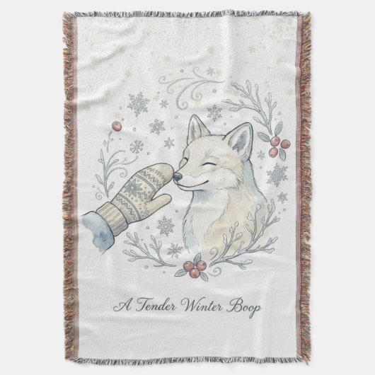 Ein zarter Winter-Boop Decke (Vorderseite Vertikal)