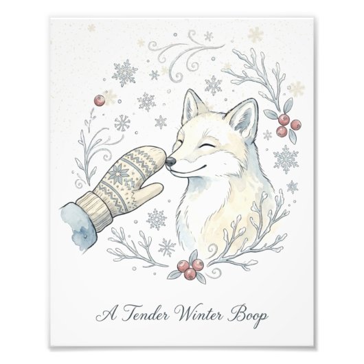 Ein zarter Winter-Boop Fotodruck (Vorne)
