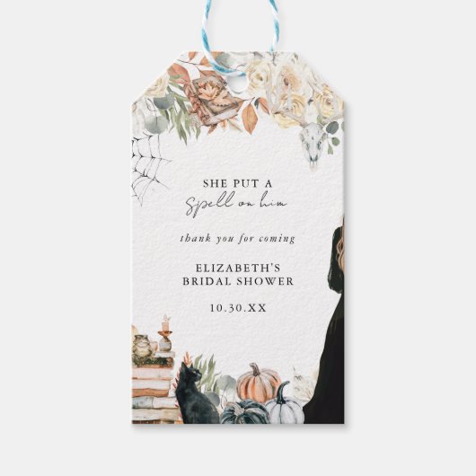 Ein Zauber | Halloween-Brautparty Geschenkanhänger (Vorderseite)