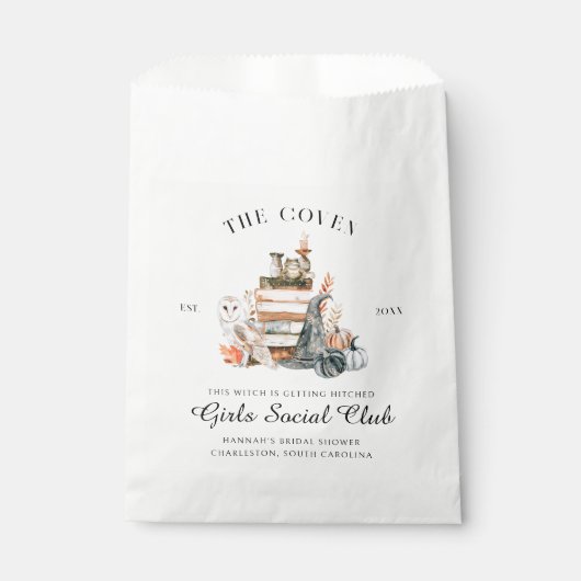 Ein Zauber | Halloween-Brautparty Geschenktütchen (Vorderseite)