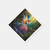 Ein zauberhafter, magischer, bezaubernder Wald zum Serviette (Ecke)