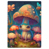 Ein zauberhafter Pilzfrosch Klemmbrett (Rückseite)