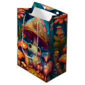 Ein zauberhafter Pilzfrosch Mittlere Geschenktüte (Vorderseite Schrägansicht)